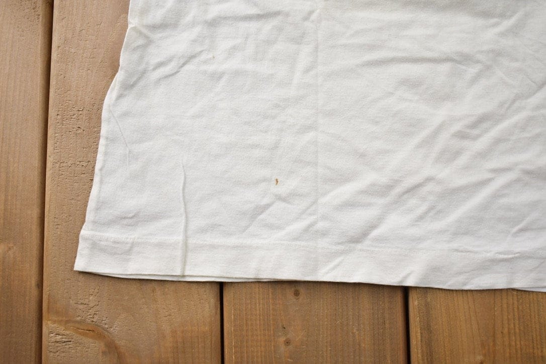Vintage 1990 Ocean Fishes Theme Bonfire Graphic T-Shirt Single Stitch Men's Large from propervintagecanada