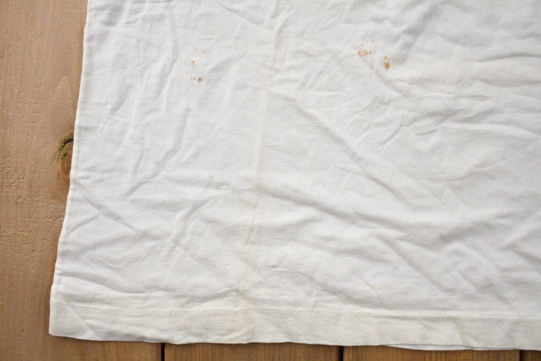 Vintage 1990 Ocean Fishes Theme Bonfire Graphic T-Shirt Single Stitch Men's Large from propervintagecanada
