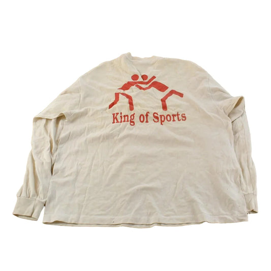 Vintage 1990 Region 1A Wrestling Long Sleeve Graphic T-Shirt Men's L from propervintagecanada