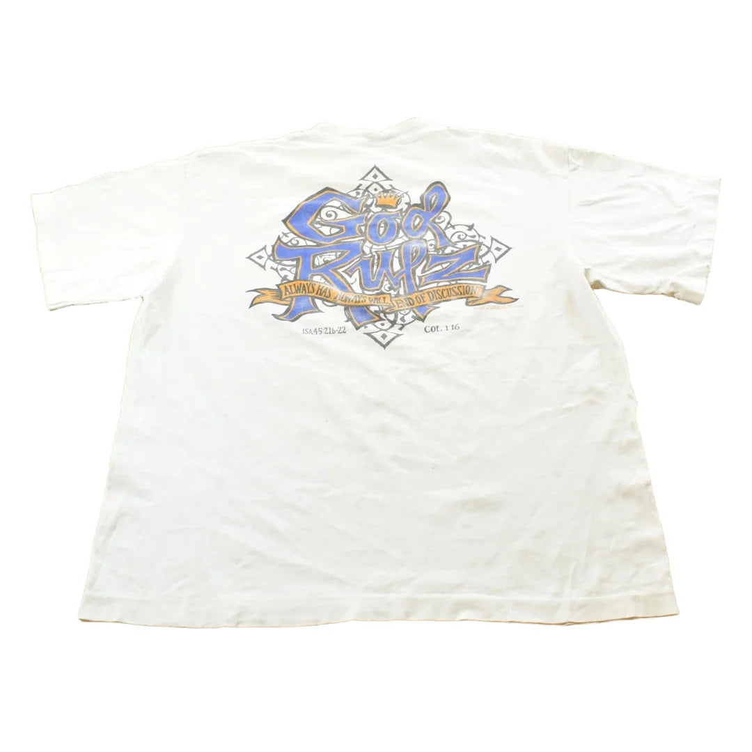 Vintage 1990 Religious God Rules Christianity Jesus T-Shirt Mens XL from propervintagecanada