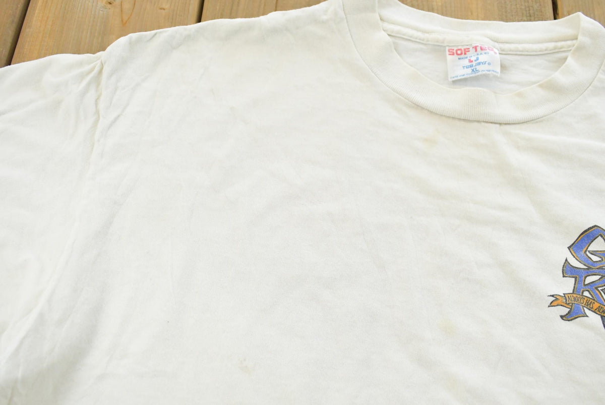 Vintage 1990 Religious God Rules Christianity Jesus T-Shirt Mens XL from propervintagecanada