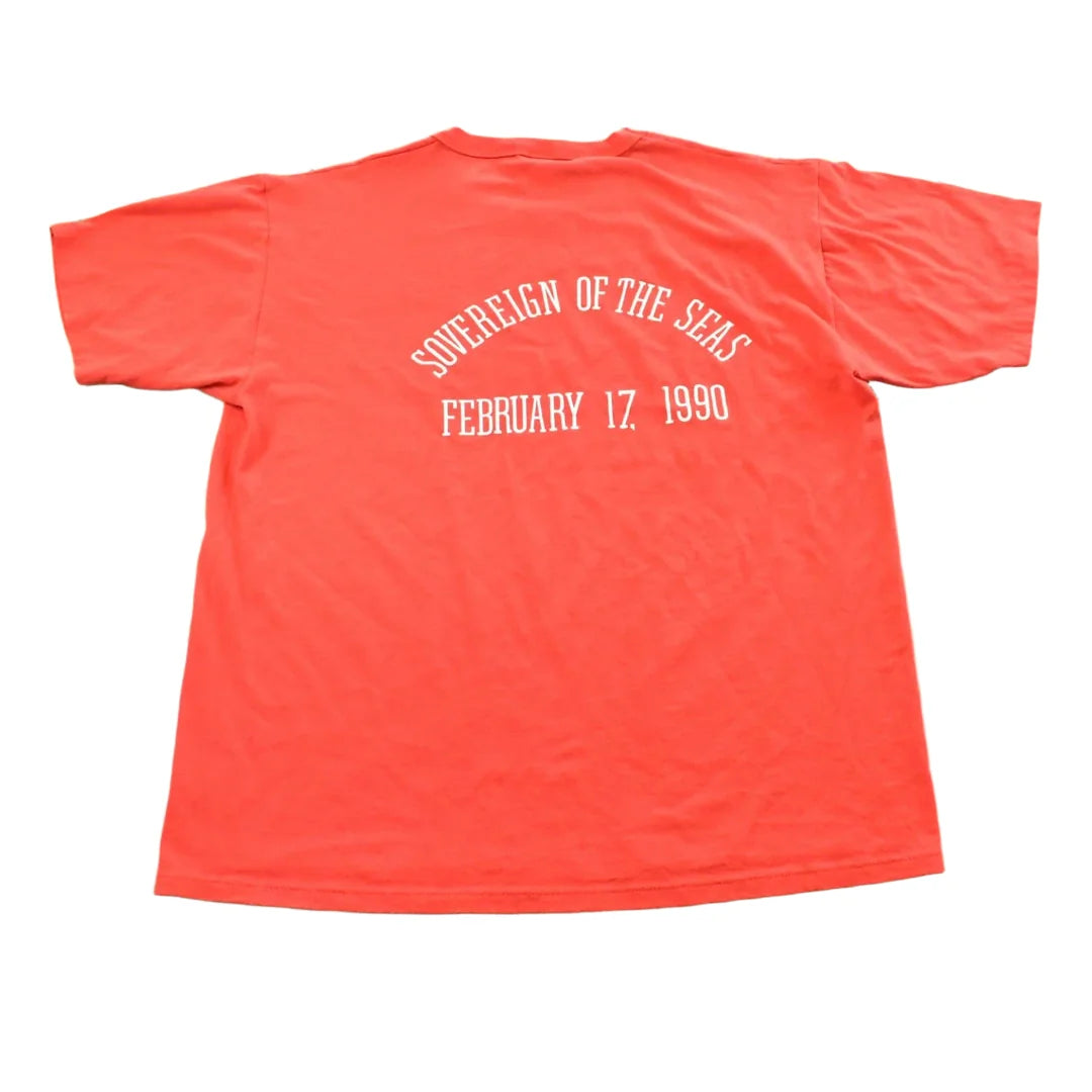 Vintage 1990 Russell Athletic Sovereign of the Seas Cruise Souvenir T Shirt Men's L from propervintagecanada