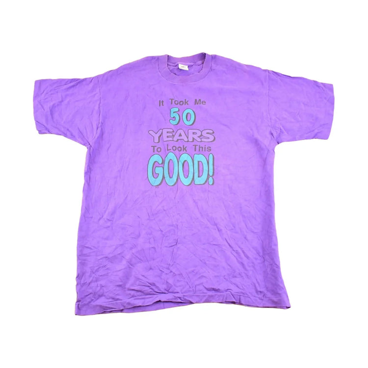 Vintage 1990's 50 Years Old Souvenir Funny T-Shirt Mens XL from propervintagecanada