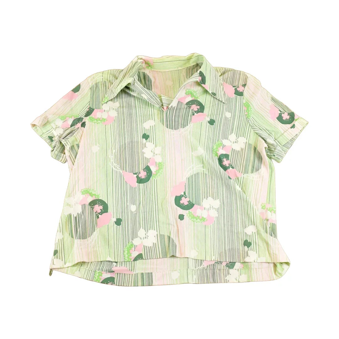 Vintage 1990's Abstract Button Up Shirt Women's L from propervintagecanada