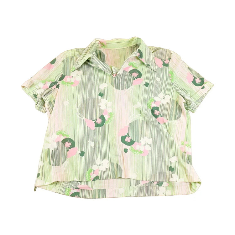 Vintage 1990's Abstract Button Up Shirt Women's L from propervintagecanada