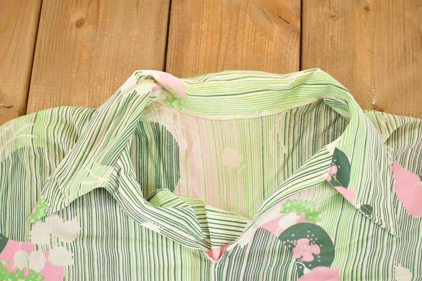 Vintage 1990's Abstract Button Up Shirt Women's L from propervintagecanada