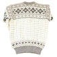 Vintage 1990's Abstract Snowflake Wool Knit Cardigan Sweater Men's S from propervintagecanada