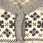 Vintage 1990's Abstract Snowflake Wool Knit Cardigan Sweater Men's S from propervintagecanada
