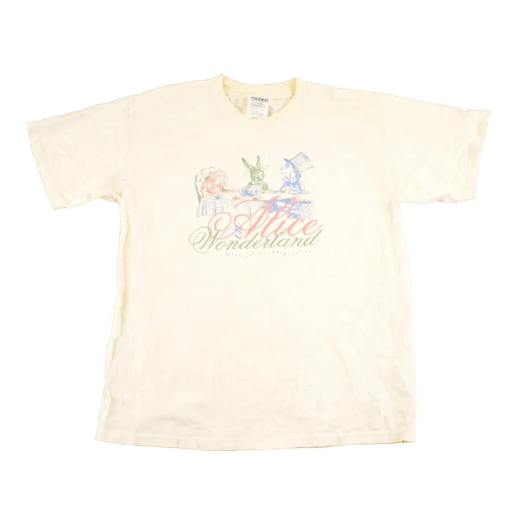 Vintage 1990's Alice In Wonderland Souvenir Imagination T-Shirt Men's M from propervintagecanada