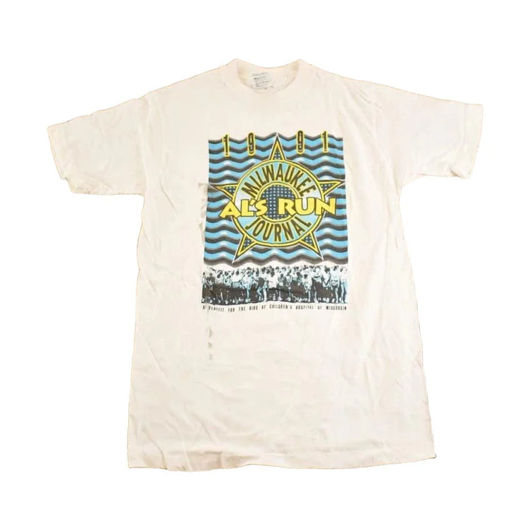 Vintage 1990's ALS Run Milwaukee Journal Souvenir Travel T-Shirt Mens S from propervintagecanada
