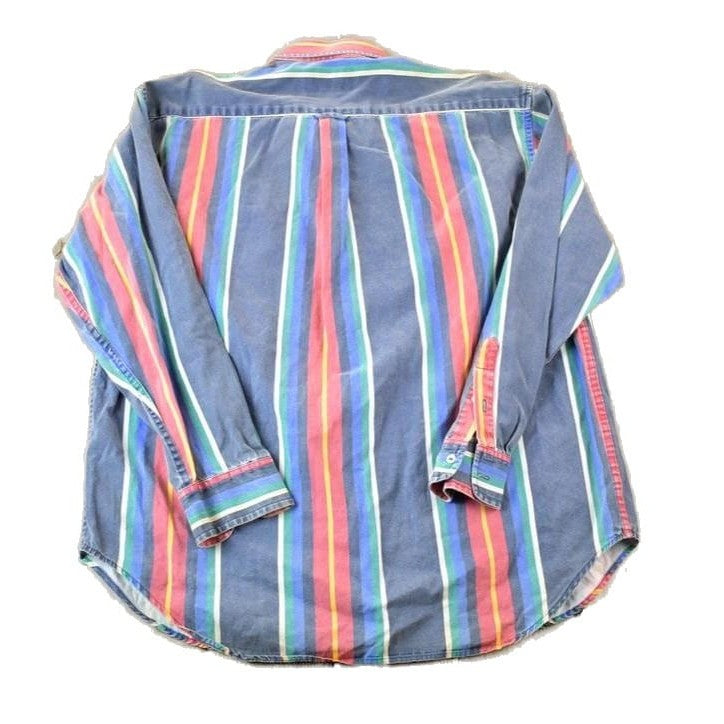 Vintage 1990's American Eagle Striped Button Up Western Shirt Made In USA Men's XL from propervintagecanada