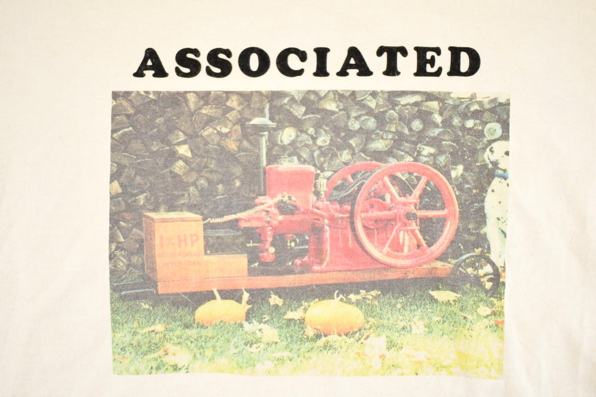 Vintage 1990's Associated Farm Engine Souvenir Travel T-Shirt Men's L from propervintagecanada