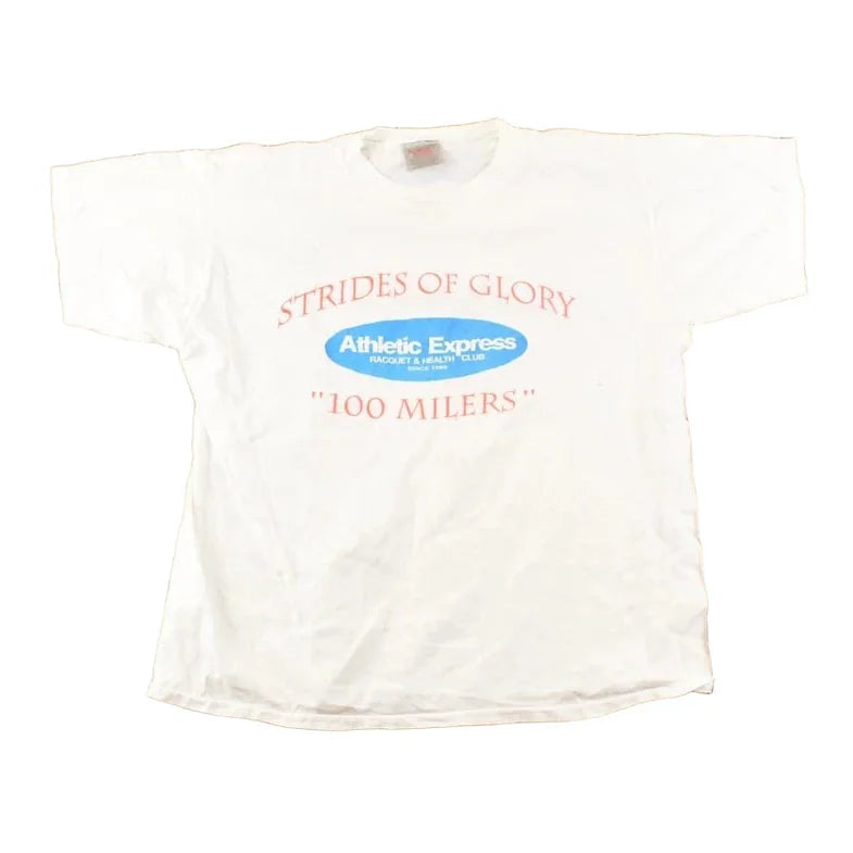 Vintage 1990's Athletic Express Strides Of Glory Souvenir Travel T-Shirt Men's M from propervintagecanada