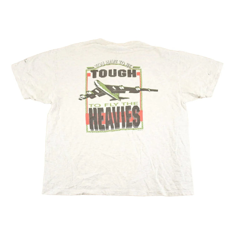 Vintage 1990's B 52 Fly The Heavies Souvenir Airplane T-Shirt Men's XL from propervintagecanada