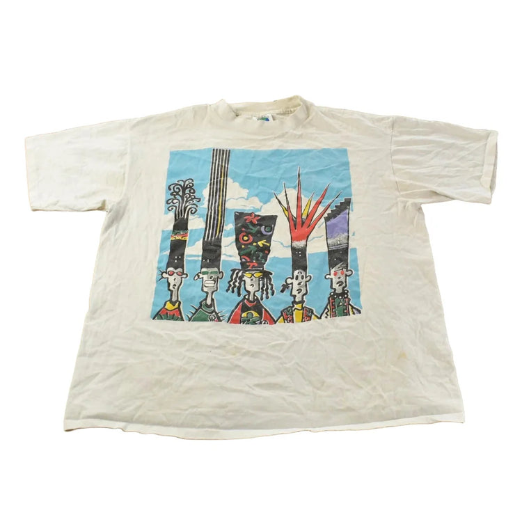 Vintage 1990's Basquiat Style Pop Art T-Shirt Men's XL from propervintagecanada