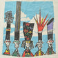Vintage 1990's Basquiat Style Pop Art T-Shirt Men's XL from propervintagecanada
