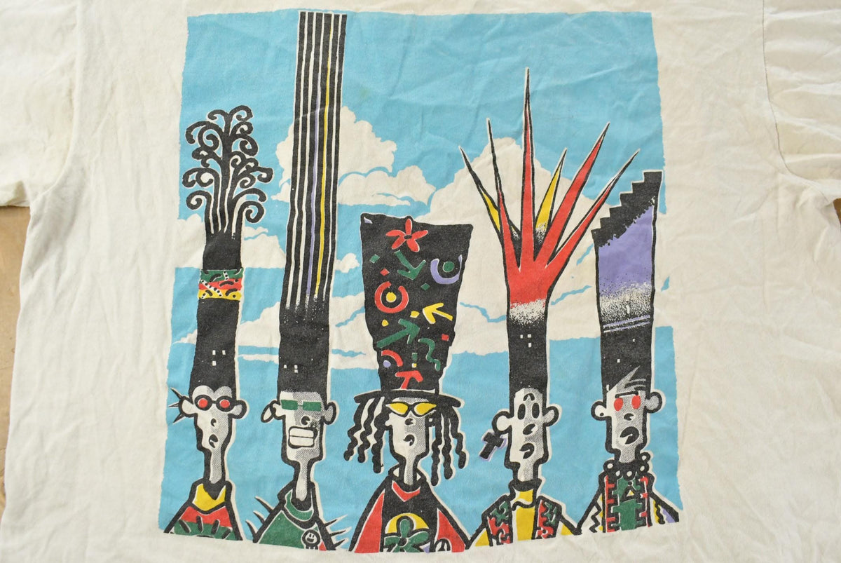 Vintage 1990's Basquiat Style Pop Art T-Shirt Men's XL from propervintagecanada