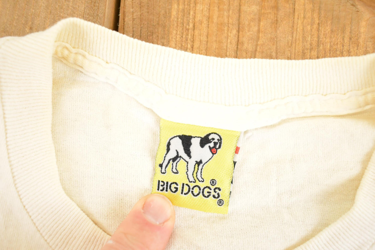 Vintage 1990's Big Dogs Hot Pepper Sauce Souvenir Travel T-Shirt Mens L from propervintagecanada