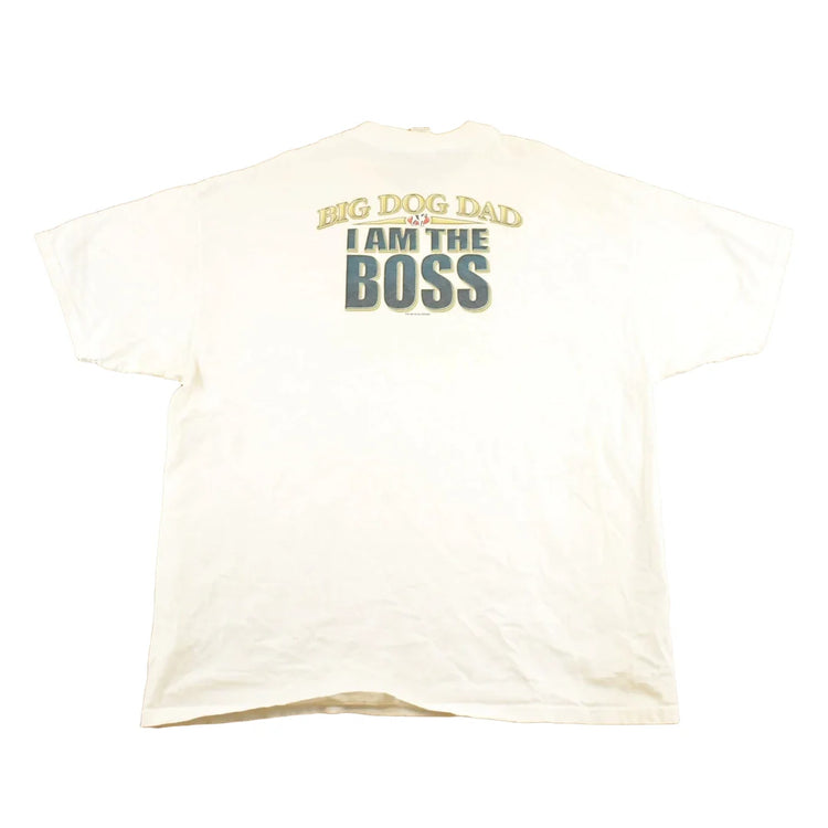 Vintage 1990's Big Dogs I Am The Boss Souvenir Travel T-Shirt Mens XL from propervintagecanada