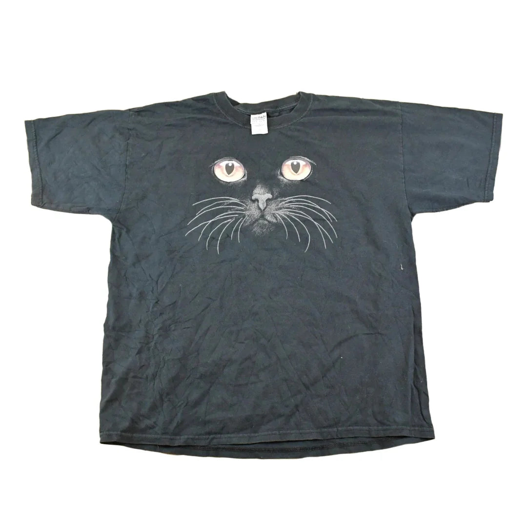 Vintage 1990's Black Cat Souvenir Travel T-Shirt Men's M from propervintagecanada