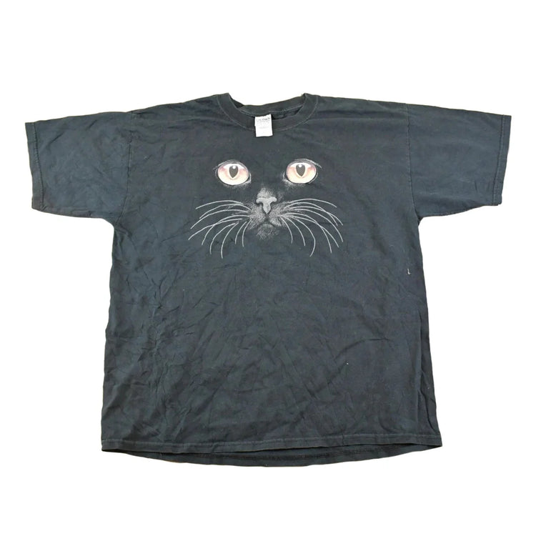 Vintage 1990's Black Cat Souvenir Travel T-Shirt Men's M from propervintagecanada