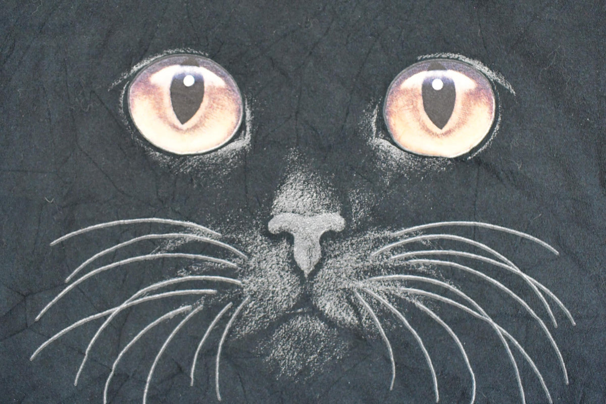 Vintage 1990's Black Cat Souvenir Travel T-Shirt Men's M from propervintagecanada