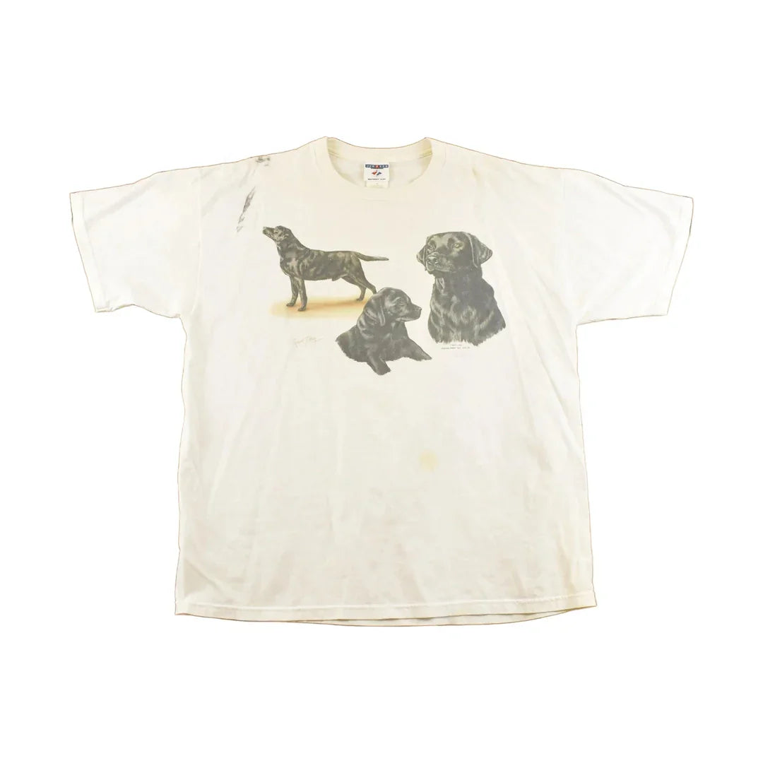 Vintage 1990's Black Lab Souvenir Travel T-Shirt Men's XL from propervintagecanada