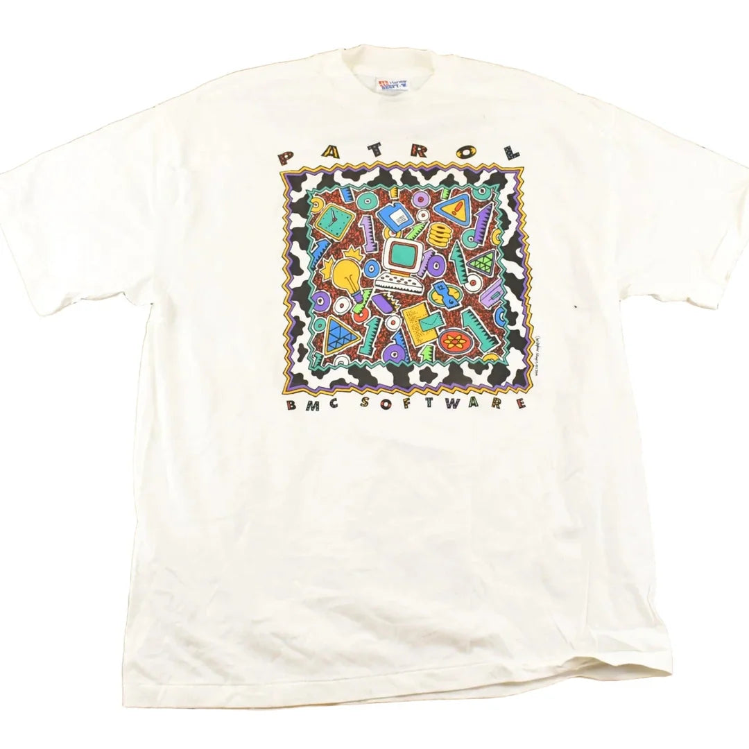 Vintage 1990's BMC Software Souvenir Travel T-Shirt Men's M from propervintagecanada