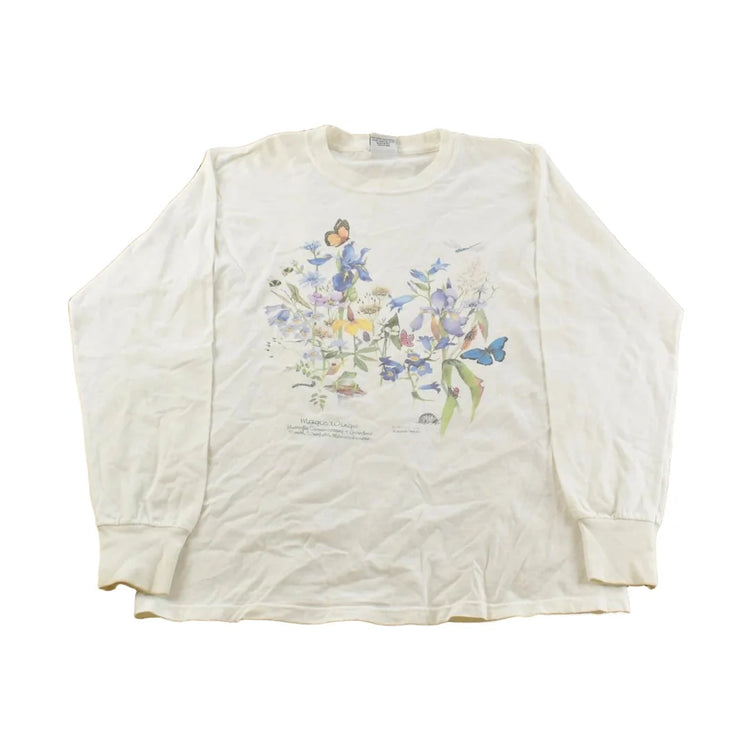 Vintage 1990's Butterfly Conservatory Souvenir Travel Longsleeve T-Shirt Men's M from propervintagecanada