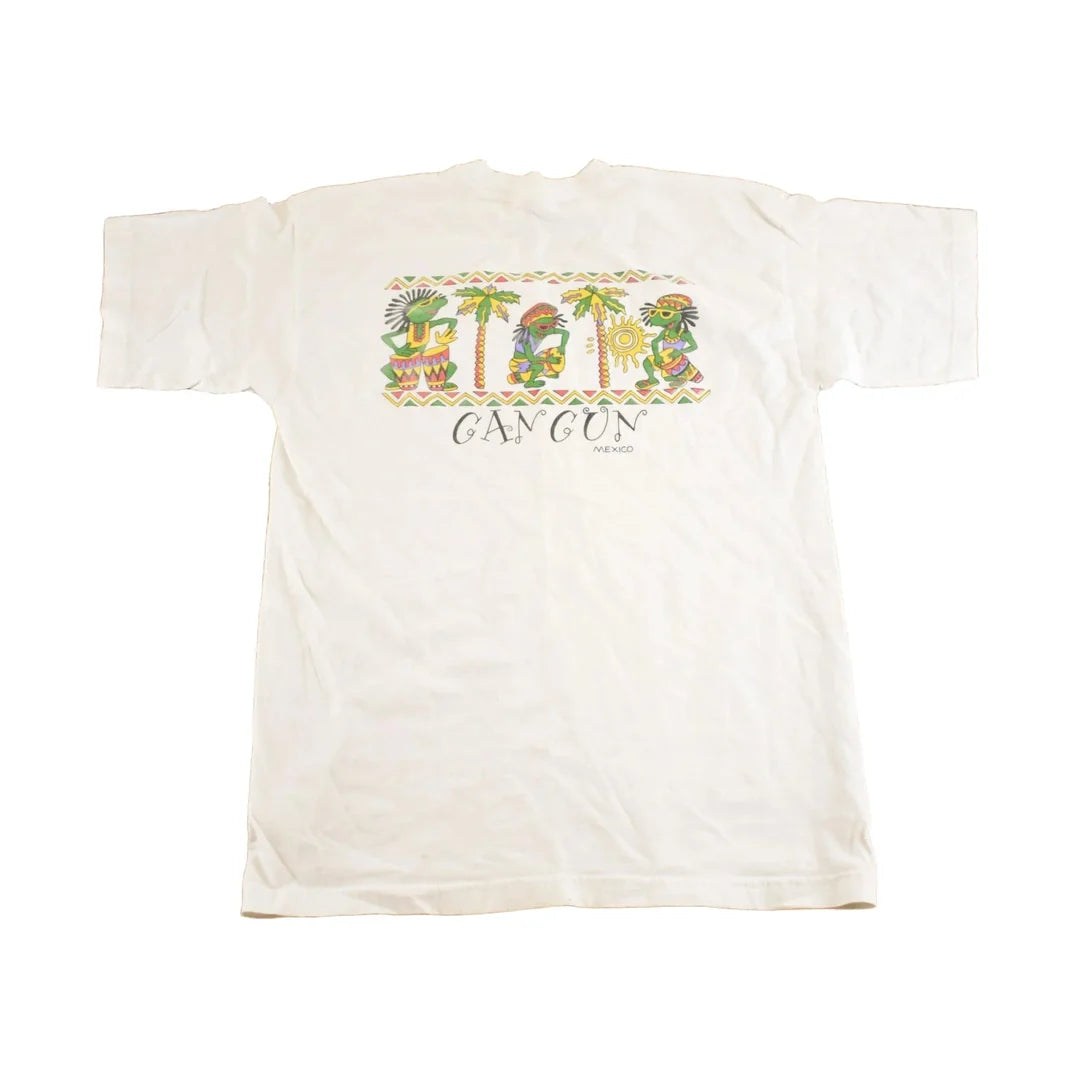 Vintage 1990's Cancun Mexico Souvenir Travel T-Shirt Mens M from propervintagecanada