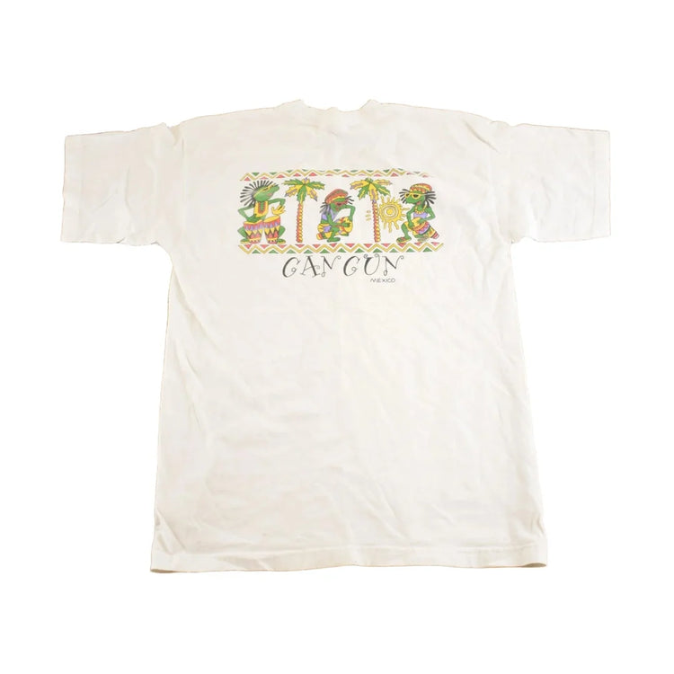 Vintage 1990's Cancun Mexico Souvenir Travel T-Shirt Mens M from propervintagecanada