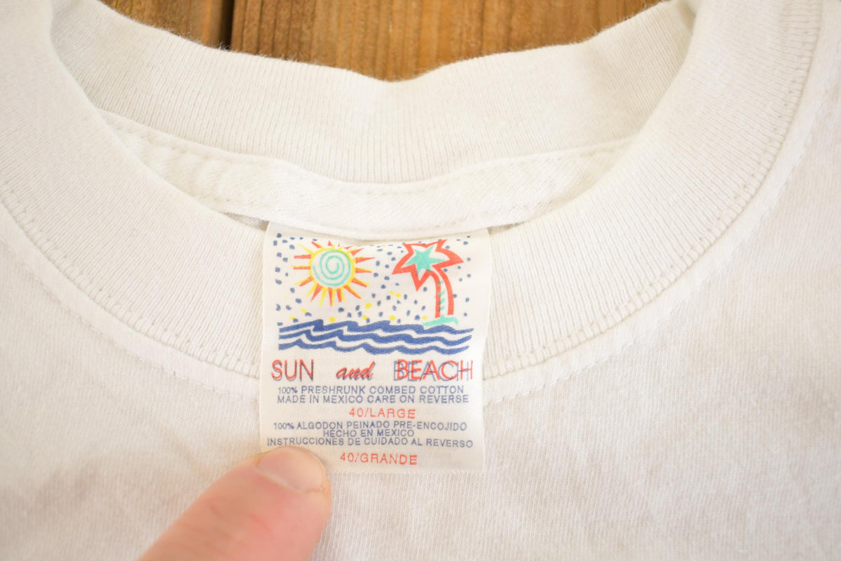 Vintage 1990's Cancun Mexico Souvenir Travel T-Shirt Mens M from propervintagecanada