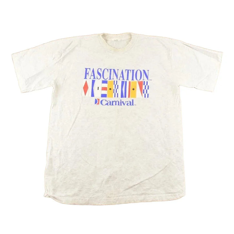 Vintage 1990's Carnival Cruises Souvenir Travel T-Shirt Men's L from propervintagecanada