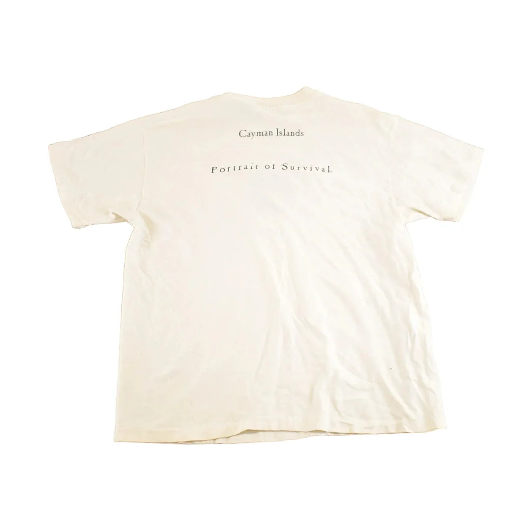 Vintage 1990's Cayman Islands Green Sea Turtle Travel T-Shirt Mens M from propervintagecanada