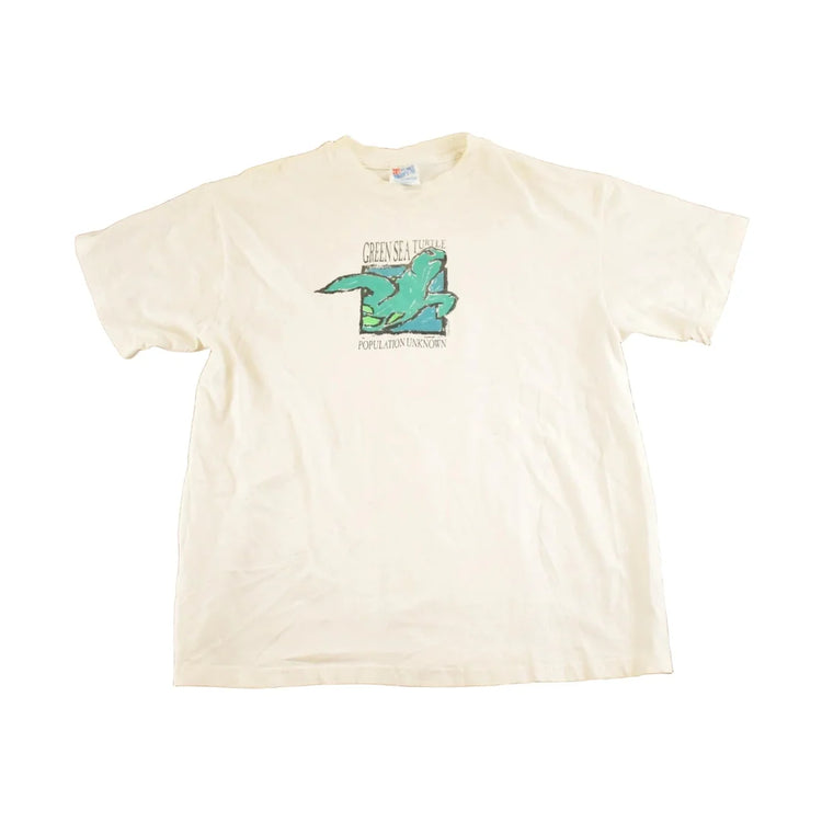 Vintage 1990's Cayman Islands Green Sea Turtle Travel T-Shirt Mens M from propervintagecanada