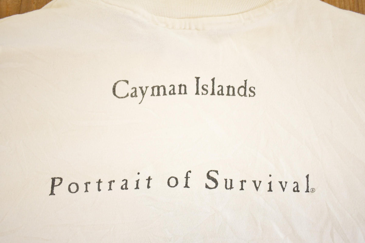 Vintage 1990's Cayman Islands Green Sea Turtle Travel T-Shirt Mens M from propervintagecanada