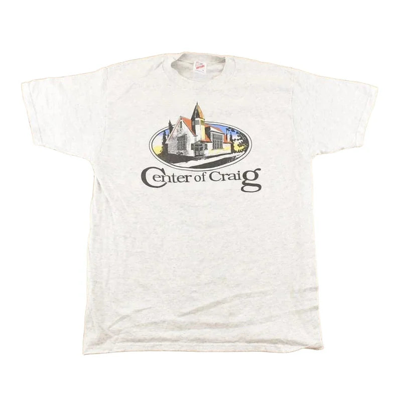 Vintage 1990's Center Of Craig Souvenir Travel T-Shirt Men's M from propervintagecanada