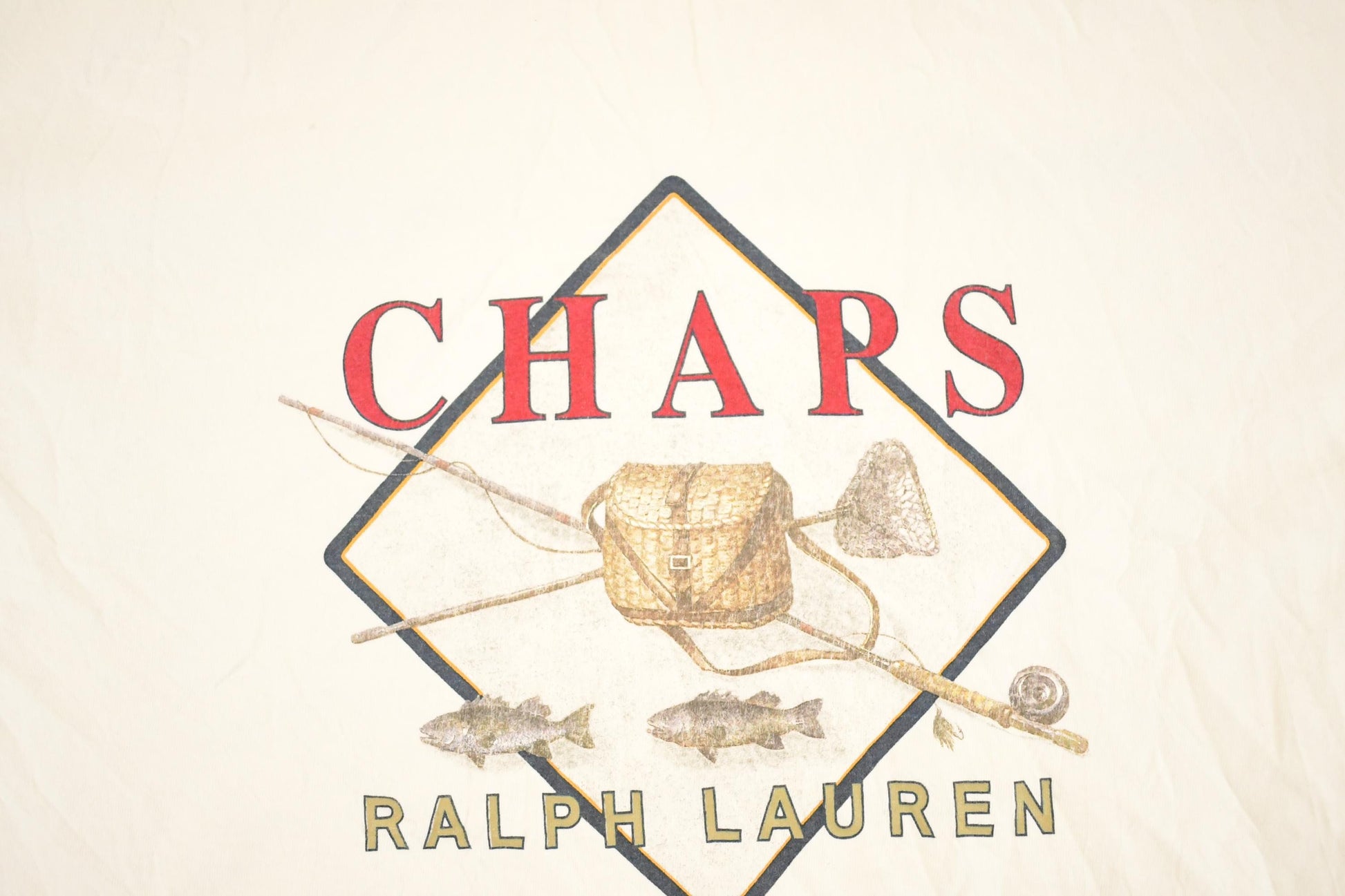 Vintage 1990's Chaps Ralph Lauren Fisherman Travel T-Shirt Men's XL from propervintagecanada