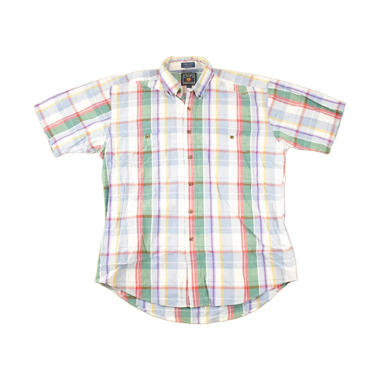 Vintage 1990's Chaps Ralph Lauren Plaid Button Up Shirt Men's L from propervintagecanada