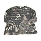 Vintage 1990's Christmas Jess And Jane AOP Souvenir Long Sleeve Shirt Womens L from propervintagecanada