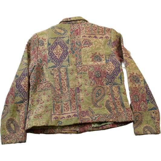 Vintage 1990's Christopher & Banks Paisley Zip Up Light Jacket  Women's S from propervintagecanada