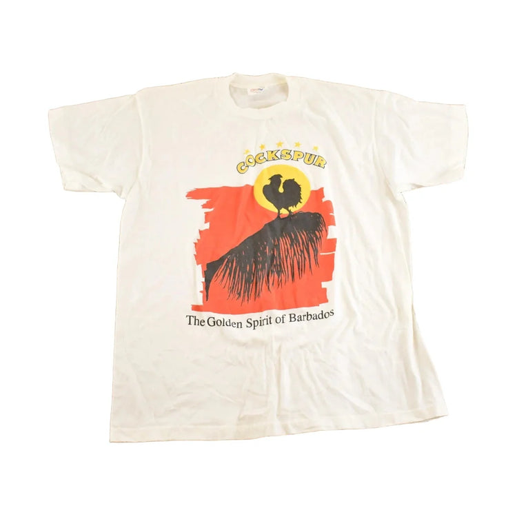 Vintage 1990's Cockspur Barbados Souvenir Travel T-Shirt Mens L from propervintagecanada
