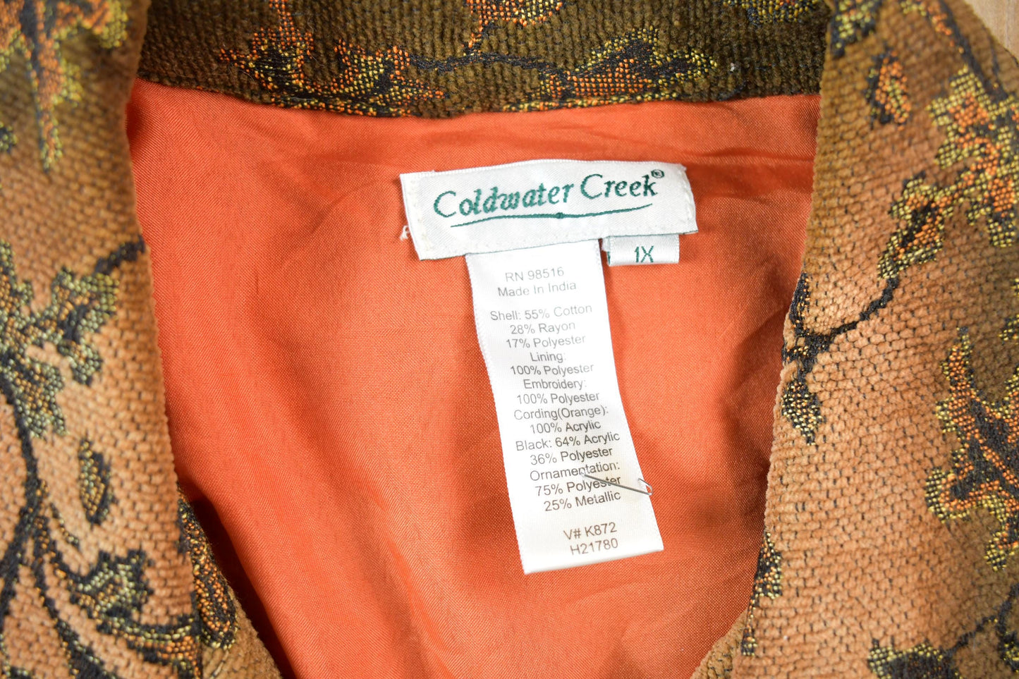 Vintage 1990's Coldwater Creek Button Up Jacket Women's L from propervintagecanada