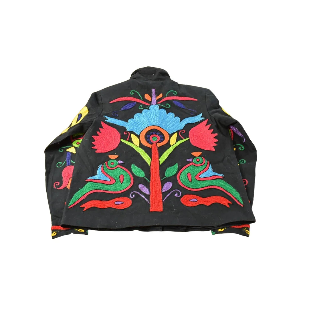 Vintage 1990's Coldwater Creek Floral Embroidered Button Up Jacket Women's M from propervintagecanada