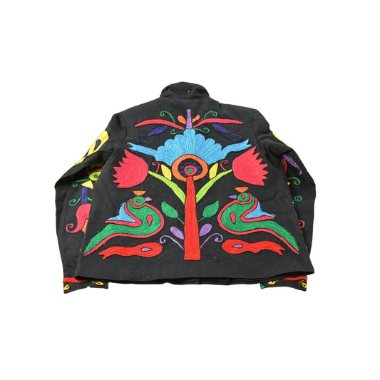 Vintage 1990's Coldwater Creek Floral Embroidered Button Up Jacket Women's M from propervintagecanada