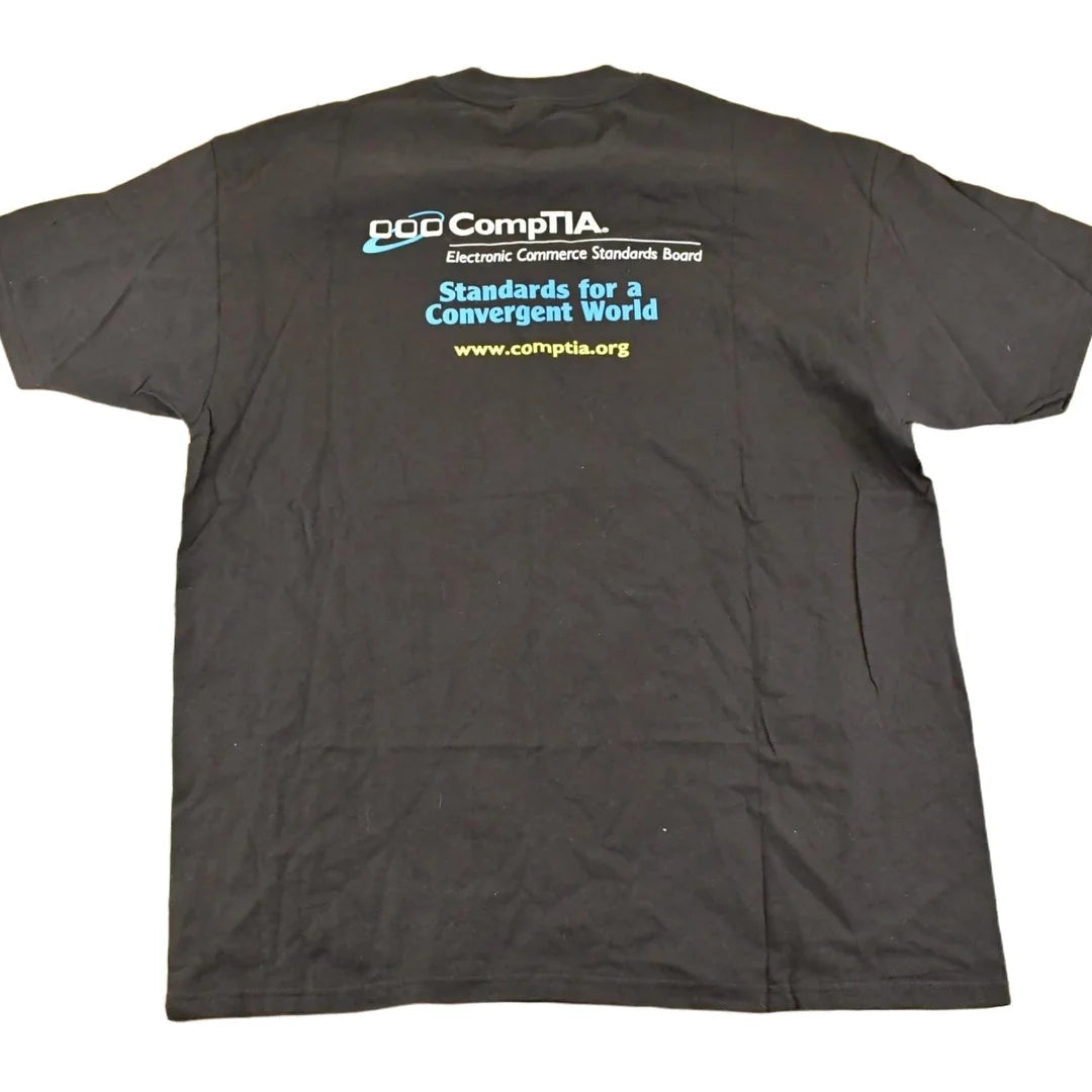 Vintage 1990's Comptia Computer Souvenir Travel T-Shirt Men's XL from propervintagecanada