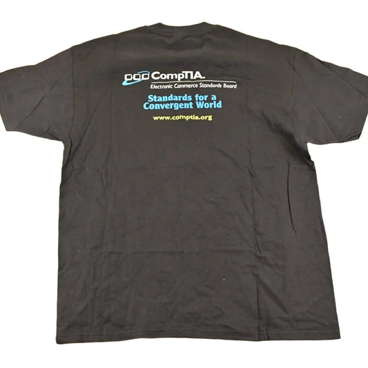 Vintage 1990's Comptia Computer Souvenir Travel T-Shirt Men's XL from propervintagecanada