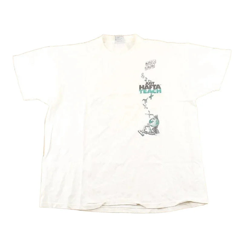 Vintage 1990's Computer Teacher Souvenir Travel T-Shirt Men's XL from propervintagecanada