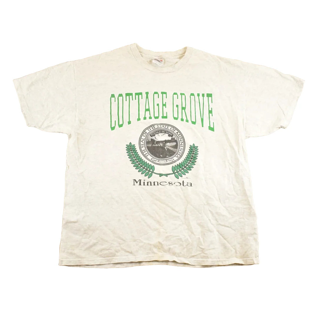 Vintage 1990's Cottage Grove Minnesota Souvenir Travel T-Shirt Mens L from propervintagecanada