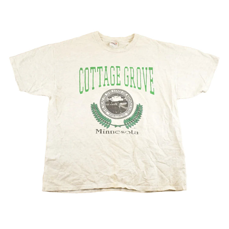 Vintage 1990's Cottage Grove Minnesota Souvenir Travel T-Shirt Mens L from propervintagecanada